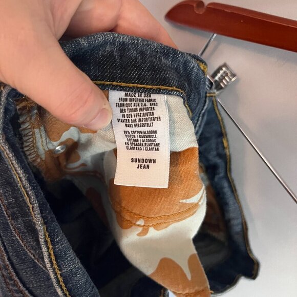 Lucky Brand Jeans Made in America USA Sundown Low Rise Size 0 /25 Short Inseam - Picture 14 of 15